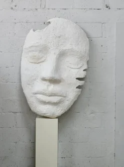 Pamono Large Mask, 1970s, Plaster><noscript><img width=