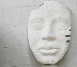 Pamono Large Mask, 1970s, Plaster><noscript><img width=