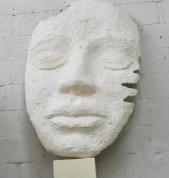 Pamono Large Mask, 1970s, Plaster><noscript><img width=