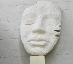 Pamono Large Mask, 1970s, Plaster><noscript><img width=