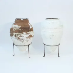 Pamono Large Mediterranean Olive Jars, 1930s, Set of 2><noscript><img width=