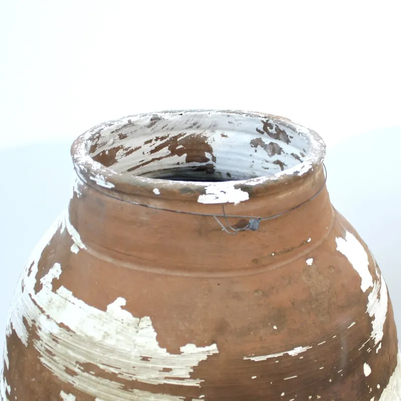 Pamono Large Mediterranean Olive Jars, 1930s, Set of 2> Garden Accessories