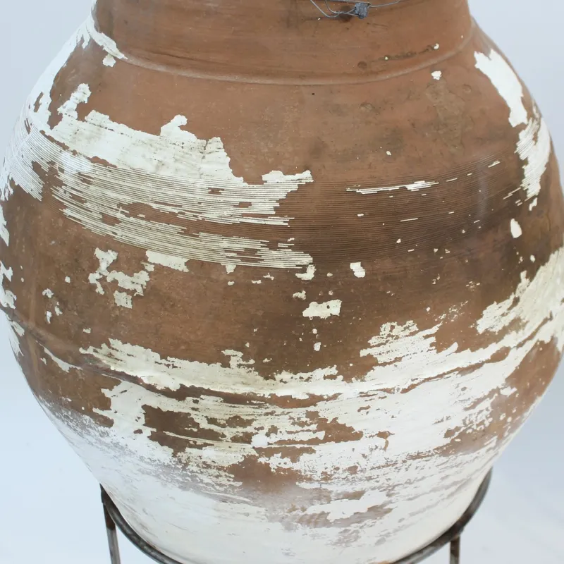 Pamono Large Mediterranean Olive Jars, 1930s, Set of 2> Garden Accessories