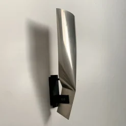 Pamono Large Metal Sconce in the style of Michel Boyer, France, 1970s