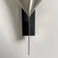 Pamono Large Metal Sconce in the style of Michel Boyer, France, 1970s