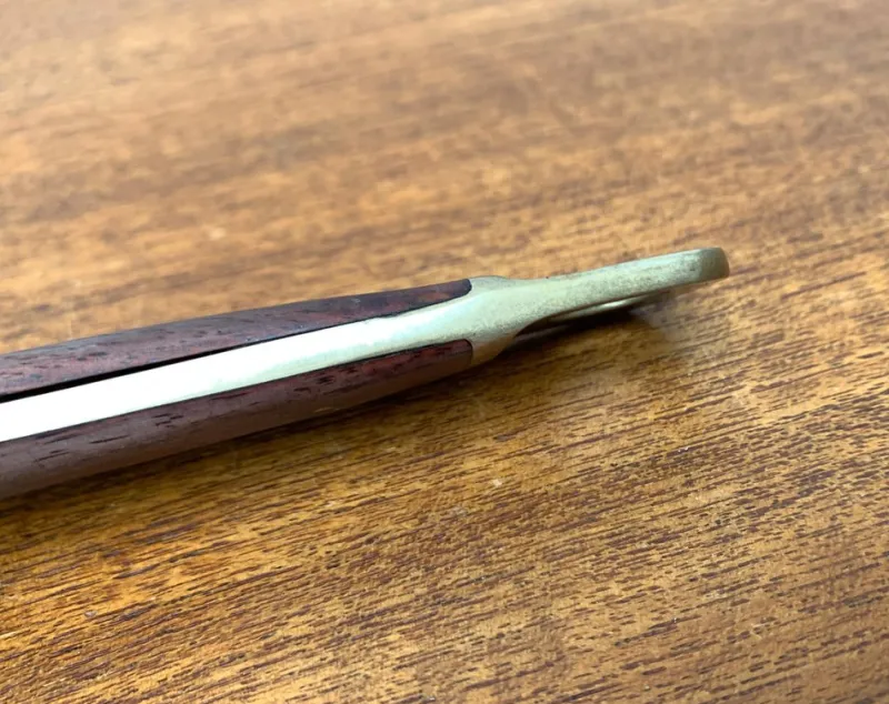 Pamono Large Mid-Century Brass and Teak Bottle Opener, 1960s> Dinnerware Accessories