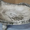 Pamono Large Mid-Century Composite Stone Clam Shell Planter, 1950s> Planters And Jardiniere