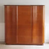 Outlet Pamono Large Mid-Century Curved 3-Door Wardrobe, 1950s