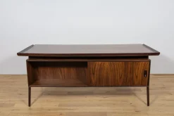 Pamono Large Mid-Century Freestanding Rosewood Desk, Denmark, 1960s><noscript><img width=