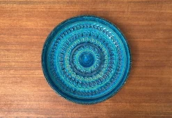 Online Pamono Large Mid-Century Italian Rimini Blu Pottery Bowl by Aldo Londi for Bitossi