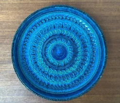Online Pamono Large Mid-Century Italian Rimini Blu Pottery Bowl by Aldo Londi for Bitossi