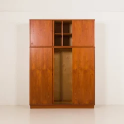 Sale Pamono Large Mid-Century Modern Danish Teak Wardrobe, 1960s