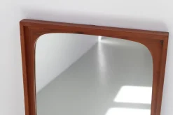 Pamono Large Mid-Century Modern Danish Teak Mirror, 1960s