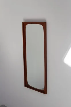 Pamono Large Mid-Century Modern Danish Teak Mirror, 1960s