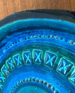 Online Pamono Large Mid-Century Rimini Blu Pottery Bowl by Aldo Londi for Bitossi, Italy, 1960s