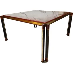 Clearance Pamono Large Modern Dining Table by Paolo Barracchia for Roman Deco, 1970s