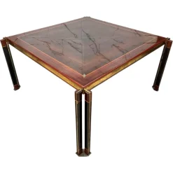 Clearance Pamono Large Modern Dining Table by Paolo Barracchia for Roman Deco, 1970s
