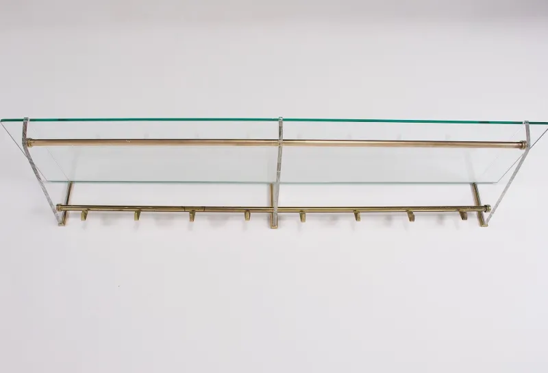 Best Pamono Large Modern Minimalist Wall Coat Rack, 1960s
