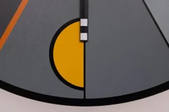 New Pamono Large Morphos Clock by Kurt B. Delbanco for Acerbis, 1980s