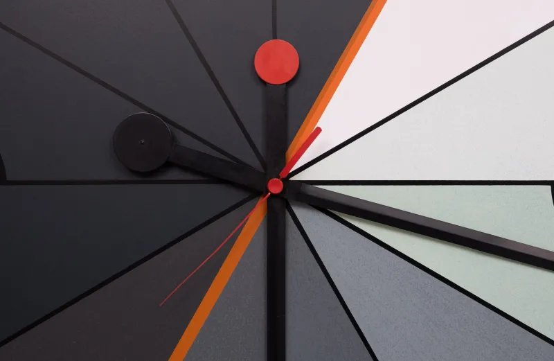 New Pamono Large Morphos Clock by Kurt B. Delbanco for Acerbis, 1980s