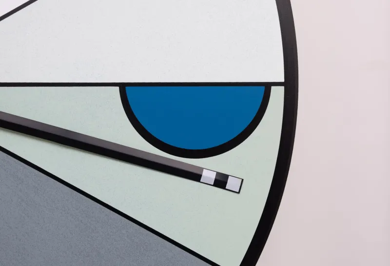 New Pamono Large Morphos Clock by Kurt B. Delbanco for Acerbis, 1980s