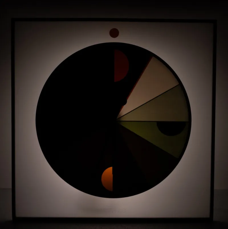 New Pamono Large Morphos Clock by Kurt B. Delbanco for Acerbis, 1980s