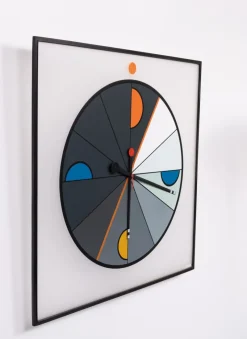New Pamono Large Morphos Clock by Kurt B. Delbanco for Acerbis, 1980s
