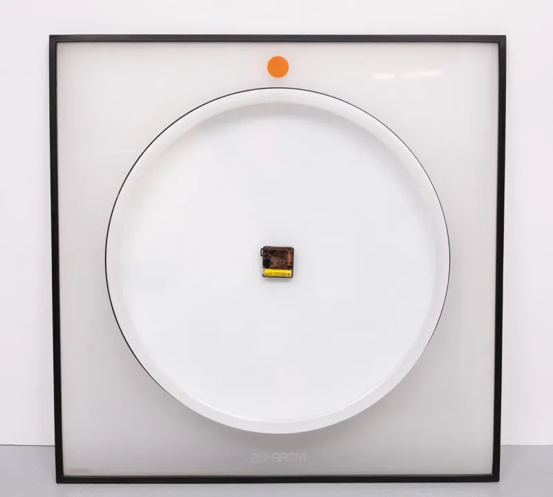 New Pamono Large Morphos Clock by Kurt B. Delbanco for Acerbis, 1980s
