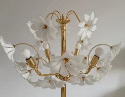 Hot Pamono Large Murano Flower Floor Lamp, Italy, 1970s