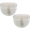 Outlet Pamono Large Murano Glass Wall Sconce in style of Barovier & Toso, Italy, 1970s