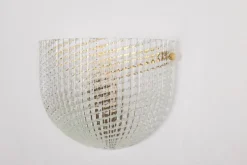 Outlet Pamono Large Murano Glass Wall Sconce in style of Barovier & Toso, Italy, 1970s