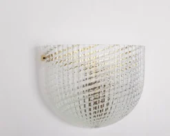 Outlet Pamono Large Murano Glass Wall Sconce in style of Barovier & Toso, Italy, 1970s