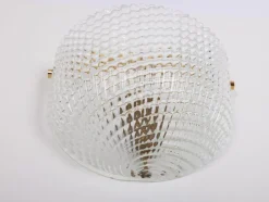 Outlet Pamono Large Murano Glass Wall Sconce in style of Barovier & Toso, Italy, 1970s