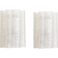 Pamono Large Murano Glass Wall Sconces attributed to Doria, Germany, 1960s, Set of 2> Wall Lights & Sconces