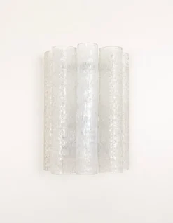 Pamono Large Murano Glass Wall Sconces attributed to Doria, Germany, 1960s, Set of 2> Wall Lights & Sconces