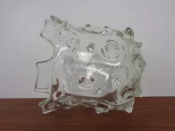 Pamono Large Murano Mugnoni Series Glass Vase attributed to Ercole Barovier, Italy, 1940s><noscript><img width=