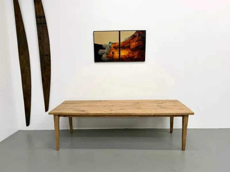 Pamono Large Oak Dining Table, 1950s> Dining Tables & Sets