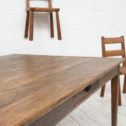 Sale Pamono Large Oak Farmhouse Table, 1900