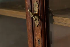Pamono Large Oak Glazed Haberdashery Bookcase Cabinet, 1890><noscript><img width=