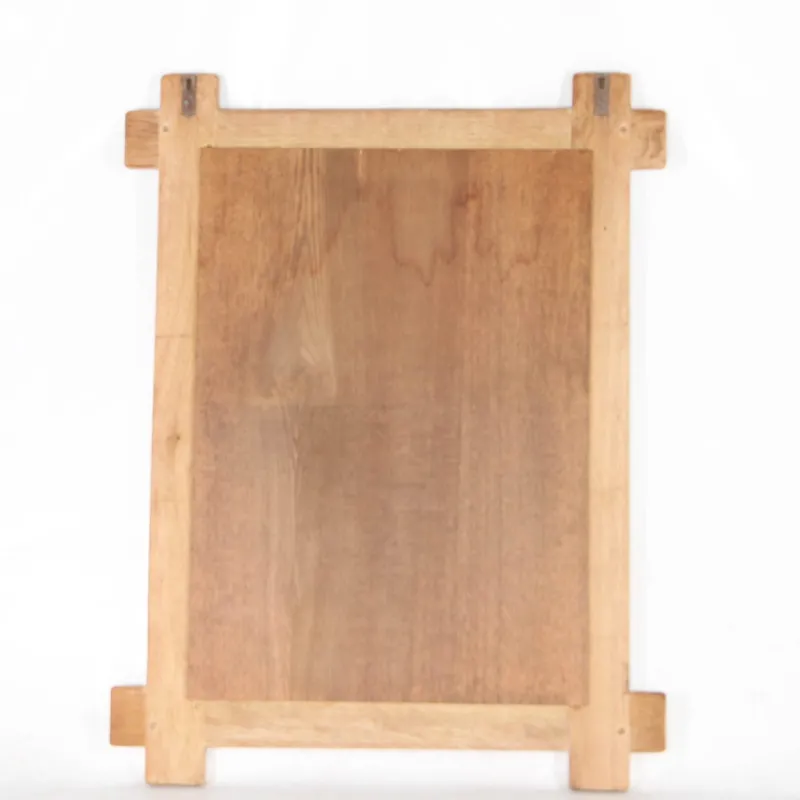 Pamono Large Oak Mirror, 1970s> Mirrors
