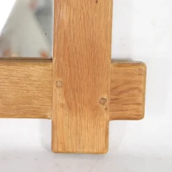 Pamono Large Oak Mirror, 1970s><noscript><img width=