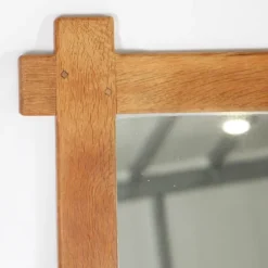 Pamono Large Oak Mirror, 1970s><noscript><img width=