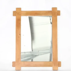 Pamono Large Oak Mirror, 1970s><noscript><img width=