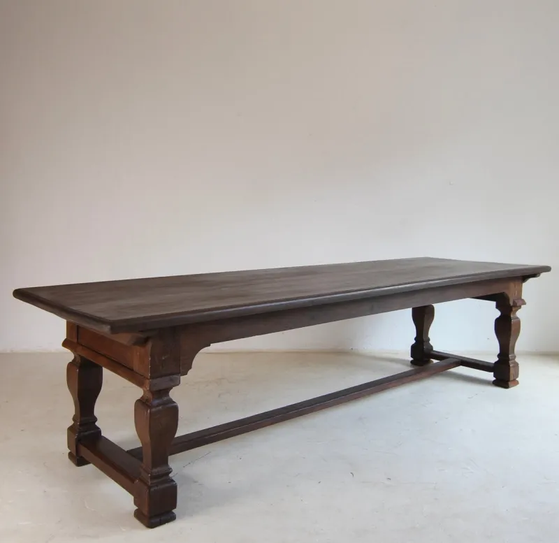 Outlet Pamono Large Oak Refectory Dining Table