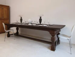 Outlet Pamono Large Oak Refectory Dining Table