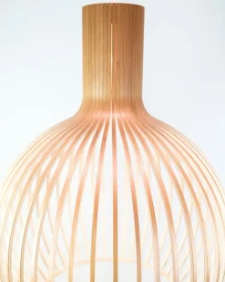 Pamono Large Octo 4240 Pendant in Birch Wood by Seppo Koho for Secto Design><noscript><img width=