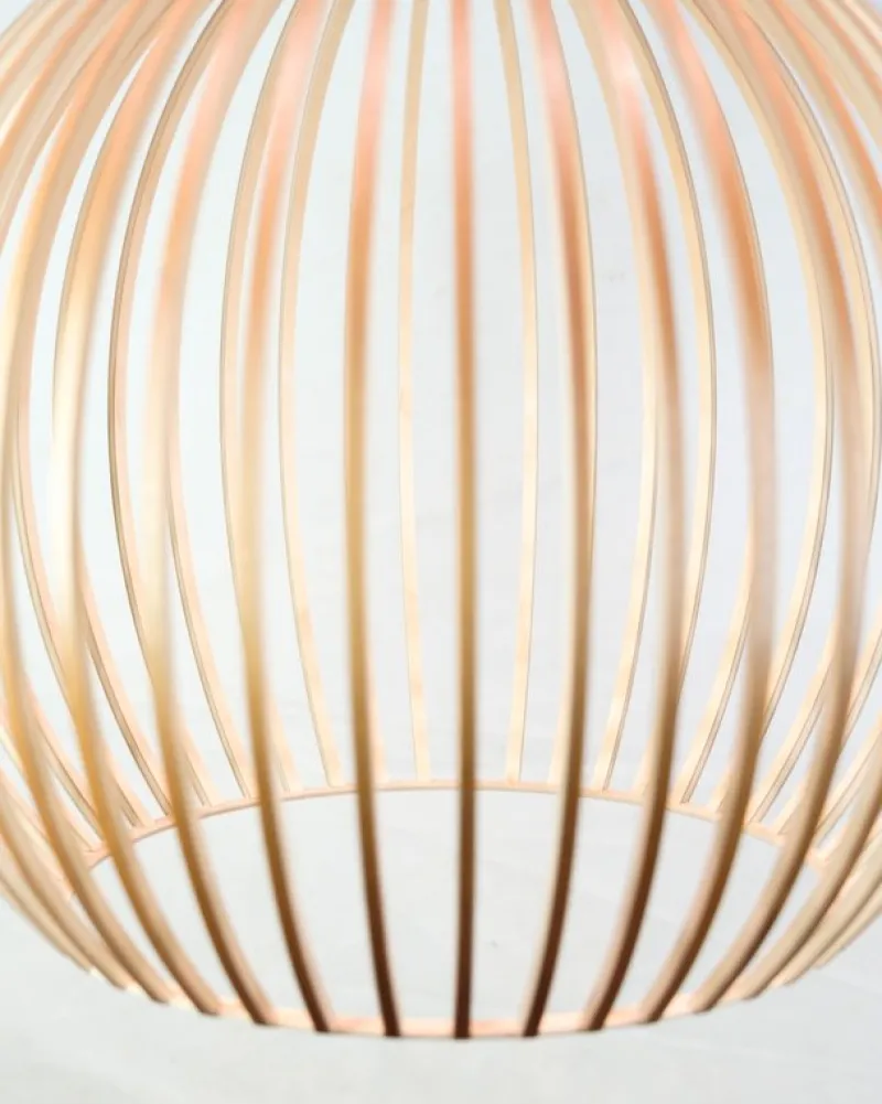 Pamono Large Octo 4240 Pendant in Birch Wood by Seppo Koho for Secto Design> Ceiling Lights