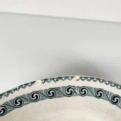 New Pamono Large Oval Earthenware Rachel Dish from Moulins des Loups & Hamage, 1920s