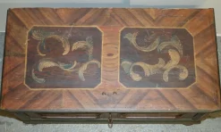 Pamono Large Paint German Blanket Chest Coffer Trunk, 1800s><noscript><img width=