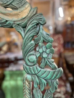 Pamono Large Painted Carved Wood Mirror><noscript><img width=